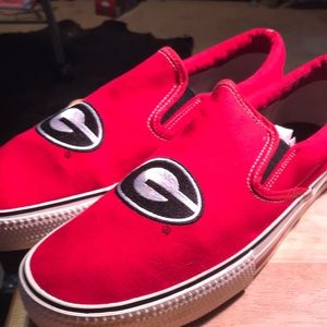 Men size 12 UGA slip on team sport sneakers
